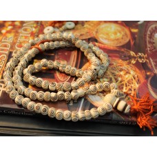 M675 Gorgeoous 108 Tibetan Bone Beads Handmade Tibetan Prayer Mala for Meditation